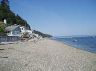 Tyee Beach House Rental Camino Island Wa view 4